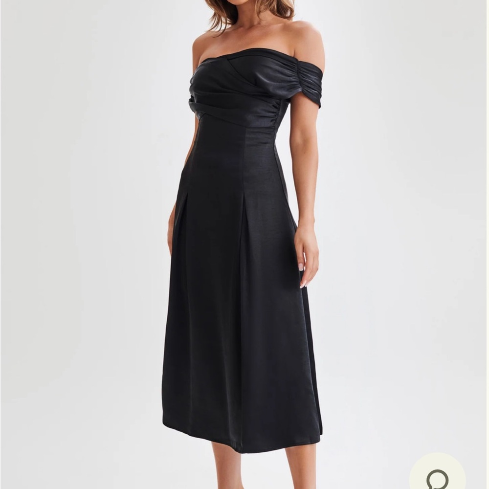 Meshki Black Off-Shoulder Dress